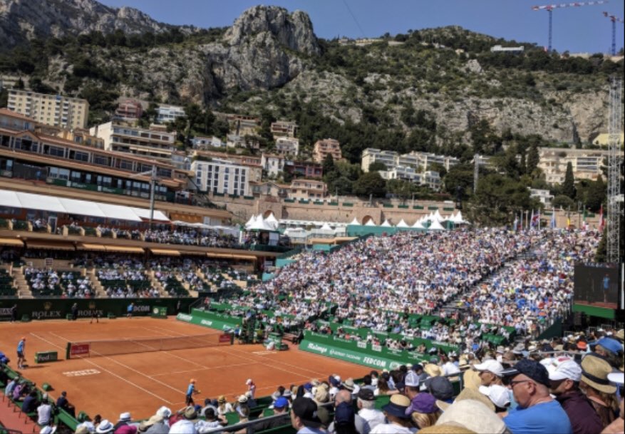 (9) Monte CarloThe 10,500 capacity stadium, overlooking the Mediterranean on the mountainous French Riviera, hosts a Masters 1000 each Spring. The MC Country Club first held a tournament in 1897. The stadium is actually in French territory, despite its association with Monaco.