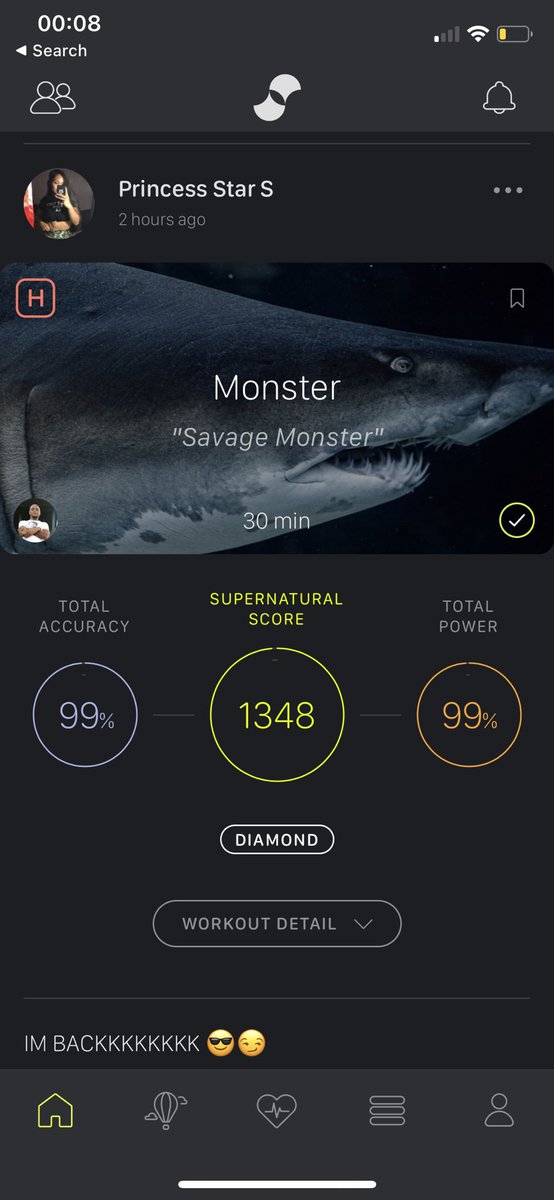playstrongstar's tweet photo. It’s my first day back on my Quest and back on @getsupernatural after my shoulder injury almost a YEAR ago! Was so so scared I was going to suck after being gone for so long, but I knocked it out the Park. 😎 #SupernaturalVR #supernatural #OCULUSQUEST #OculusQuest2 #VRfit https://t.co/OpK8MEm4oB