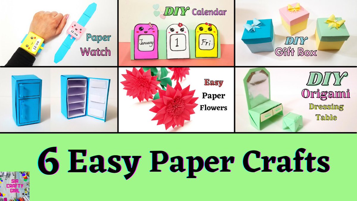6 DIY Easy paper Crafts / Easy Origami Crafts / DIY School Crafts
youtu.be/3EI03IhqqNA
#papercraft  #Origami  #crafting