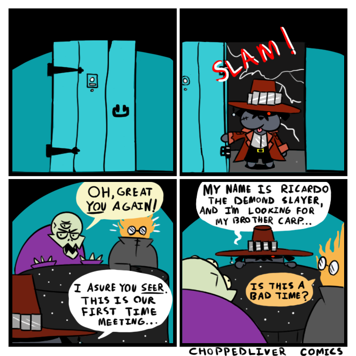 ChoppLiverComix's tweet photo. Carp The Dead Dog: 22

#comic #comics #art #drawing #illustration #cartoon #digitalart #sketch #comicart #artist #comicbooks #manga #comicbook #anime #marvel #draw #webcomic #fanart #artwork #comicstrip #funny #dccomics #dc #marvelcomics #love #CarpeDiem https://t.co/AeRxSbfI0C