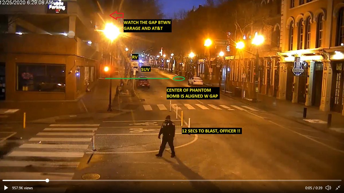  DEEP STATE CAUGHT CLUMSY ATTEMPT TO HIDE AT&T UNDERGROUND BOMBING EXPOSED There were not one, not two, butTHREE SIMULTANEOUS DETONATIONS.MNPD released a video footage from surveillance camera on Commerce. (Continued on next tweet.)
