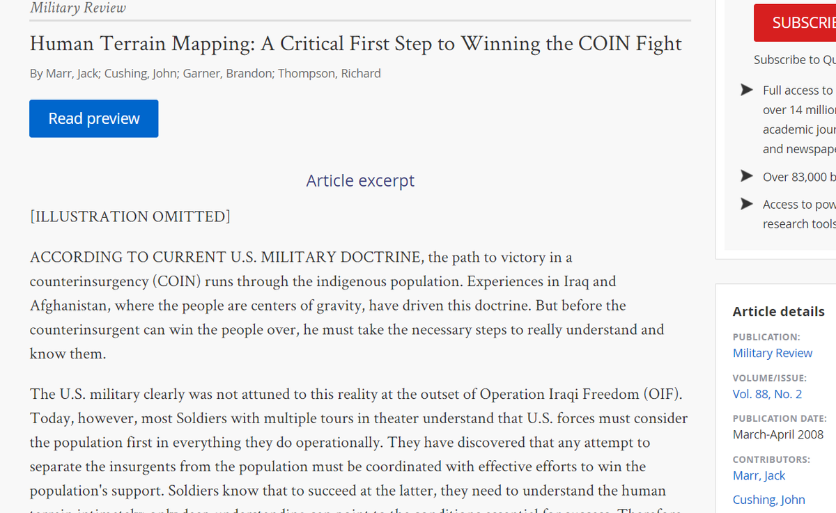 We know military procedures trickle back into domestic use