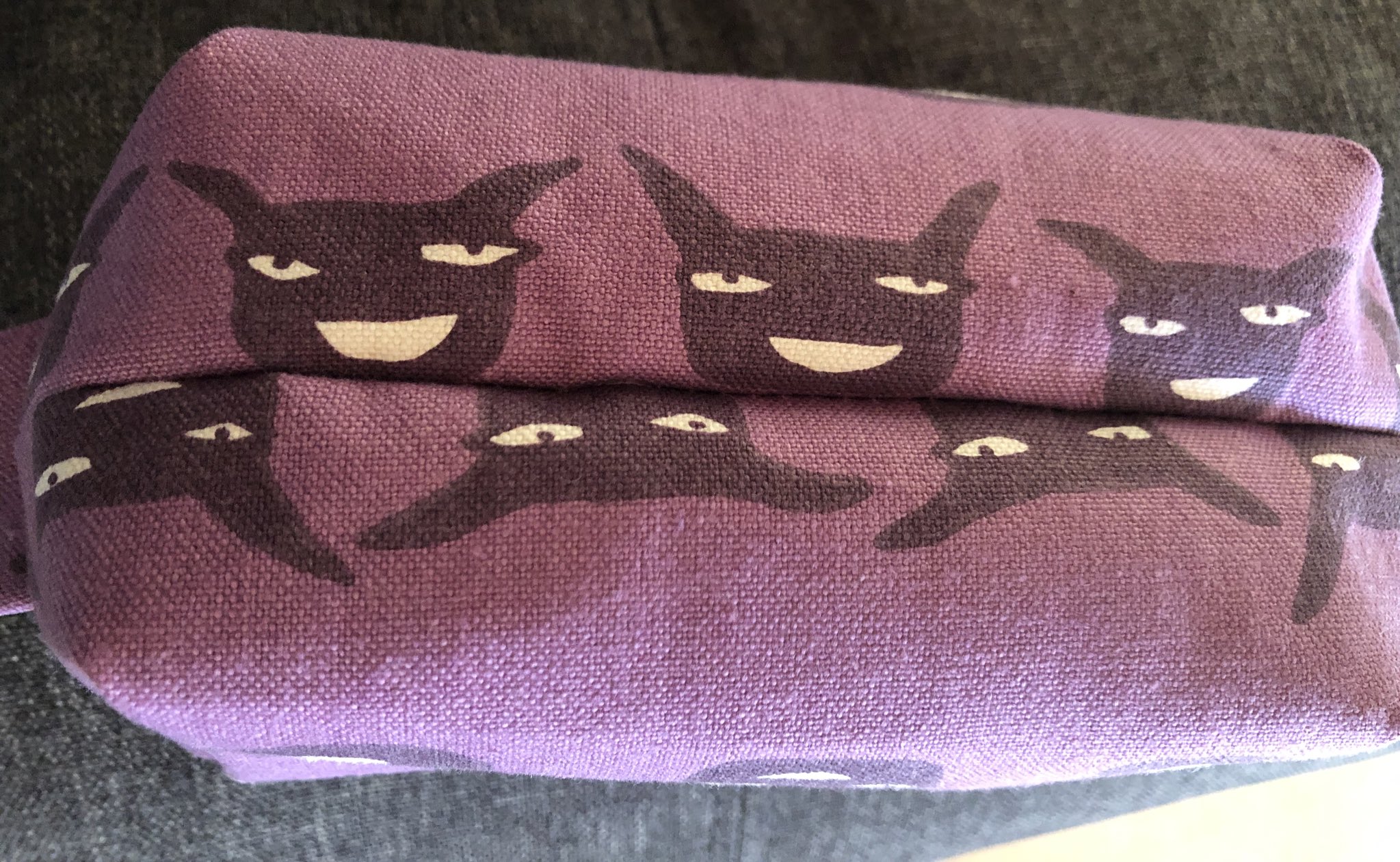 ハチエル 手づくりポーチの底の縫い合わせ部分が怖いよ笑 アランジアロンゾ ワルモノ