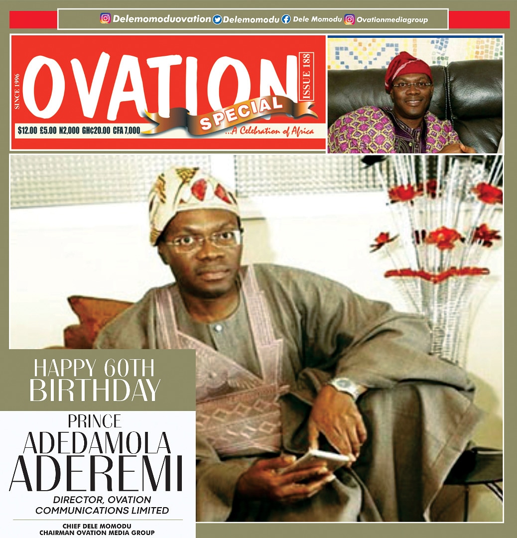 DeleMomodu's tweet photo. Hurray, my best friend is 60, Bros Dammy, PRINCE ADEDAMOLA OLASUPO AREMU ADEREMI, husband, father, grandfather, Lawyer, Businessman, Philanthropist &amp; Humanist. Congratulations Sooko... May God almighty continue to bless &amp; protect you and your entire family... A standing ovatiion. https://t.co/pnIwzOv0E0