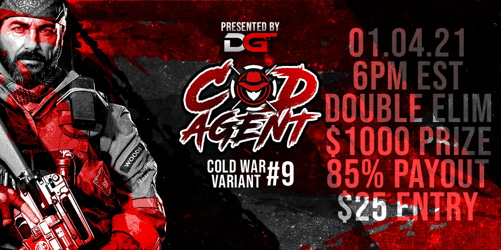CallofDutyAgent's tweet image. ⚔️4v4 CODAgent Variant #9⚔️

📅Mon Jan 4, 6PM EST

📒CDL + GAs

🕹️Bo3 | Bo1

👊DM to signup! (seed based on signup order)

🔥Powered by @Team_dGen