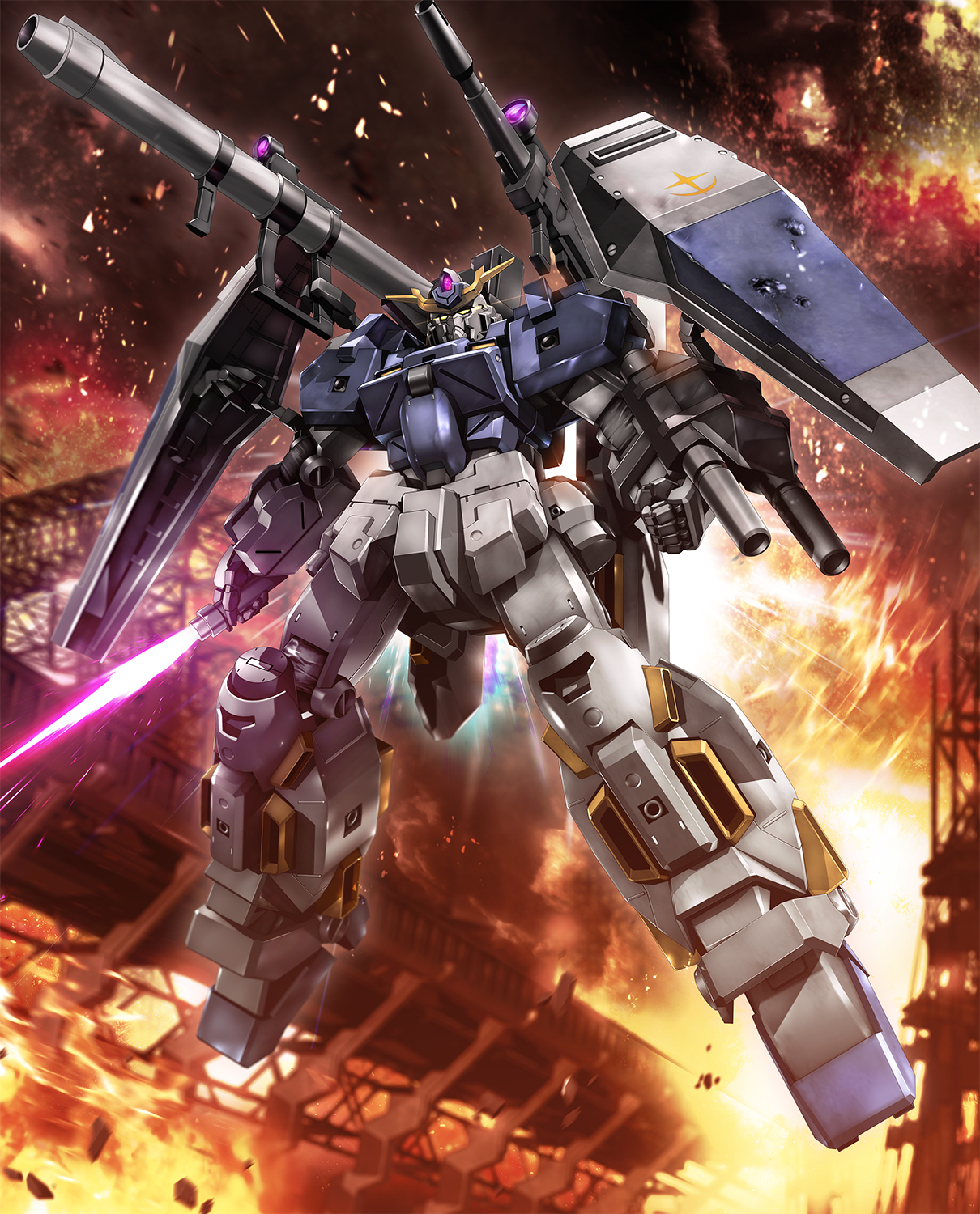 Zb 機動戦士ガンダム サンダーボルト16巻に登場する ブルg を描きました パワーで押す それが連邦軍のスタイルだぜ T Co Fp6ypwifp4 Twitter