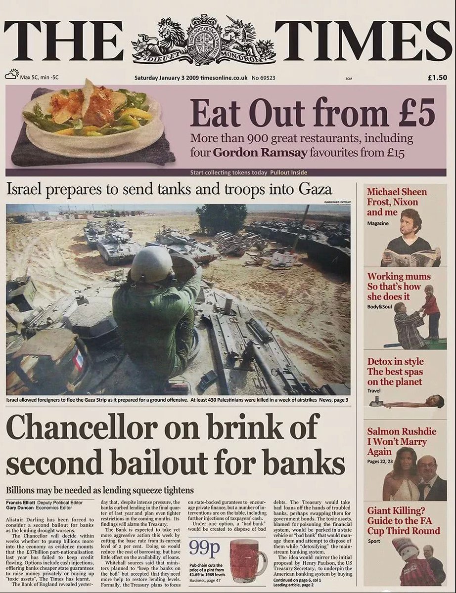 Twelve years ago today, an anonymous developer by the name Satoshi Nakamoto, launched the #Bitcoin Network. 

The first entry on this new global financial ledger read, "The Times 03/Jan/2009 Chancellor on brink of second bailout for banks"