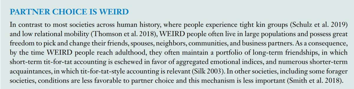 One of the biggest downgrades from initial game theory genetics is that if it works just for genes 'going blind' should be seen easily in non-humans. Instead it's remarkably hard to force chimps to do the tit-for-tat cooperation they 'should' do and only culture makes it work