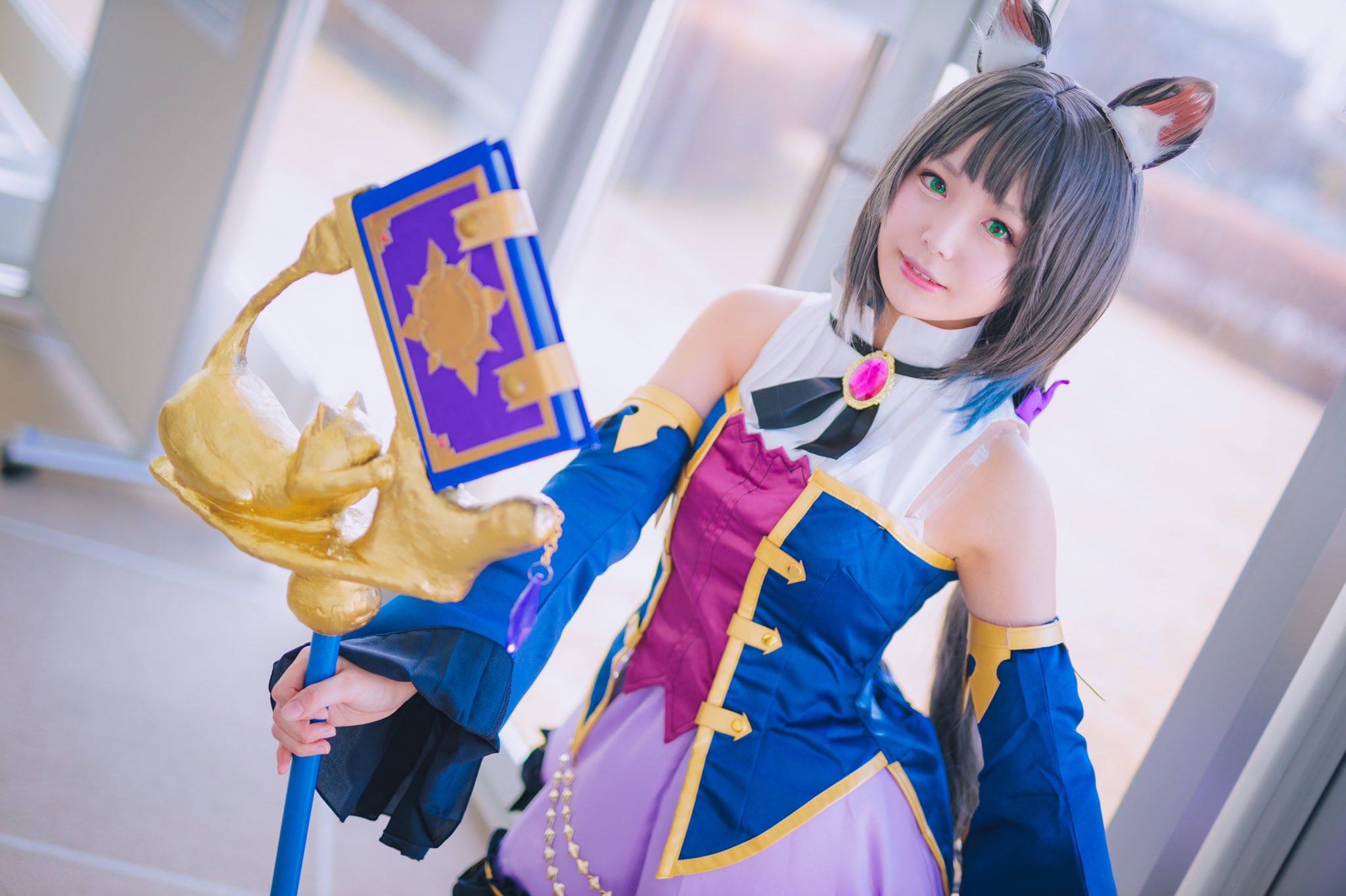 画像,【コスプレ/cosplay】プリンセスコネクト！Re:Dive  🐈💜 キャル｡.･◆･.｡*†*｡.･◆･.｡*†*｡.･◆･.｡あたしの魔法けっこうすごいで…