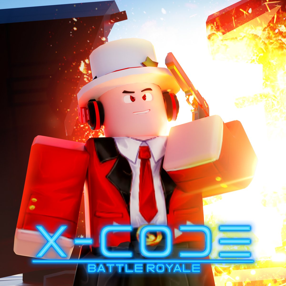 SapphireRBX's tweet photo. Pictures of X-Code Battle Royale! Art by @RikMaster1 This game is releasing soon so follow us to get more updates 😁👋 https://t.co/4o1UY28SUi