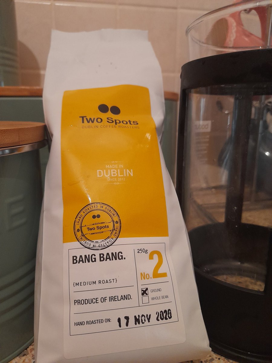 Trying the Bang Bang roast from <a href="/twospots_ie/">twospotscoffee</a> on this perfectly frosty morning.
