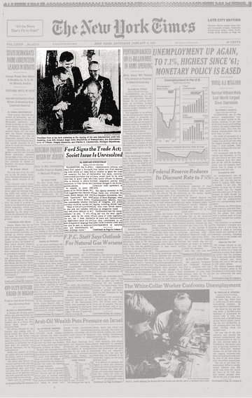 WashingtonViews's tweet photo. #OnThisDay in 1975: #JacksonVanik becomes Law @NYT "[President] Ford Signs the Trade Act; Soviet Issue Is Unresolved" https://t.co/tvl4J9CAwv  #SovietJewry #Detente @jackson_fdn  @NCSEJ #USRussia https://t.co/w76mTDl7Qn