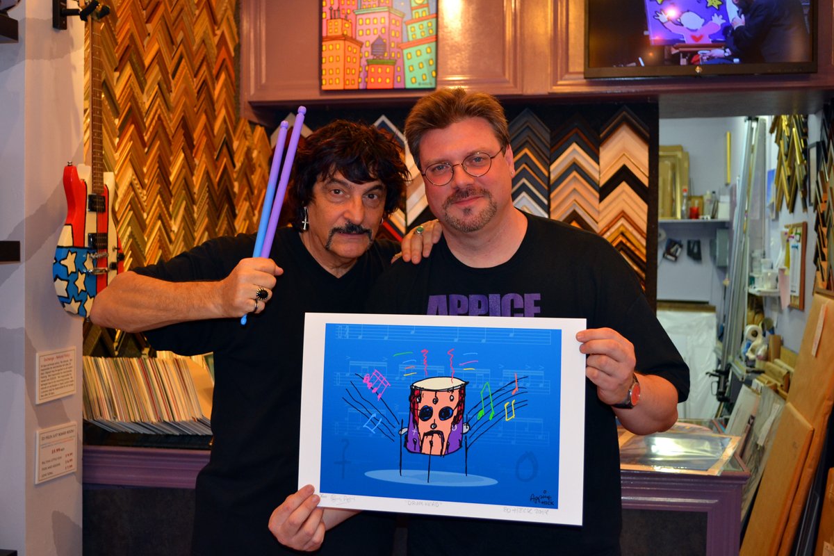 carmineappice1's tweet photo. Check out my #DrumCity virtual exhibition going on now with these limited edition, signed lithographs by yours truly and #EdHeck.
Available through:
https://t.co/UBRjqW5tLA
#art
#rocknroll
#rockart
#drums
#iconic
#ArtistOnTwitter
#ArtistOfTheYear https://t.co/vpVLqizRBo