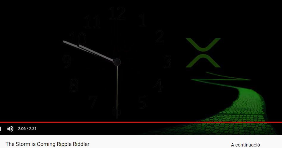 RR ( @RippleRiddler) in a video has a clock showing a similar number, 10:10. 9/*