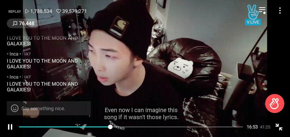 this can also be exhibited in the lyrics he wrote for lie. he acknowledges how he is trapped in said lie and even executed it is such a deep manner and understanding. i’m pretty sure this could be added in linguistic as well (which is up next) here’s namjoon praising his writing