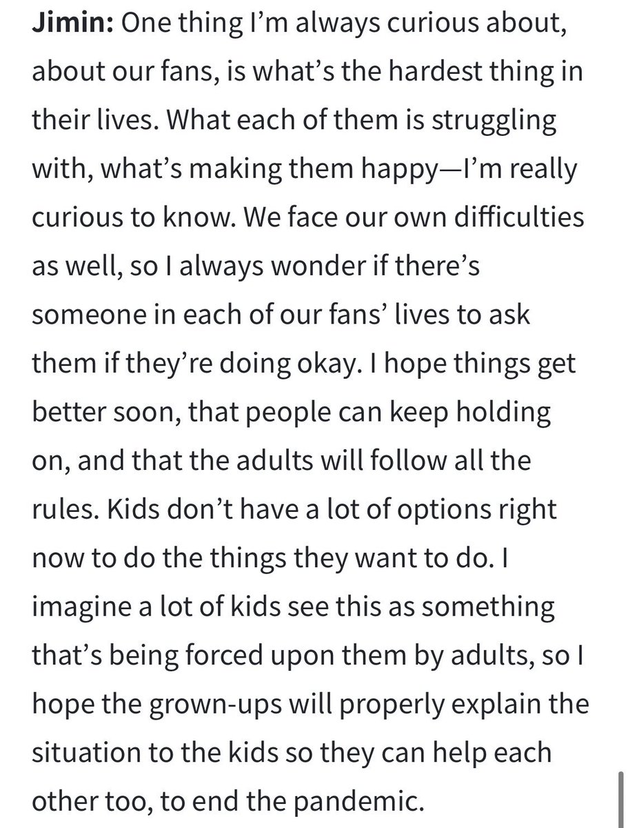 i could go on & on with how he has such a way with words. his sincerity is reflected by how he speaks and the words he chooses to say. these are just some of many (i could also include his un, class of 2020 speech and the recent nyel endment but this part’s getting too long)