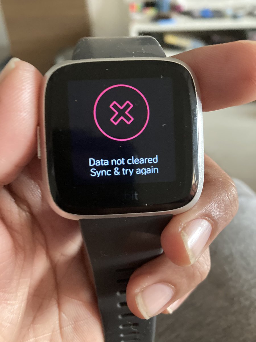 reset fitbit versa lite data not cleared