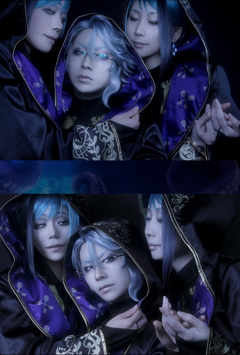 13coraz0n_m's tweet photo. 【COS】
#2020年コスプレ総決算 

2020年は2回しかコスプレできなかったので、今年はもっといっぱい遊びたいです！💪😉✨
2021年もよろしくお願いします❤️💜🧡💛💙

🍩Raggie&amp;🐙Azul ：麿

Thanks！！
🦈Jade ：よきさん
🦈Floyd ：綾さん

Photo：1,2枚目 綾さん　3,4枚目 つけ汰さん https://t.co/WEJg8VuDbA
