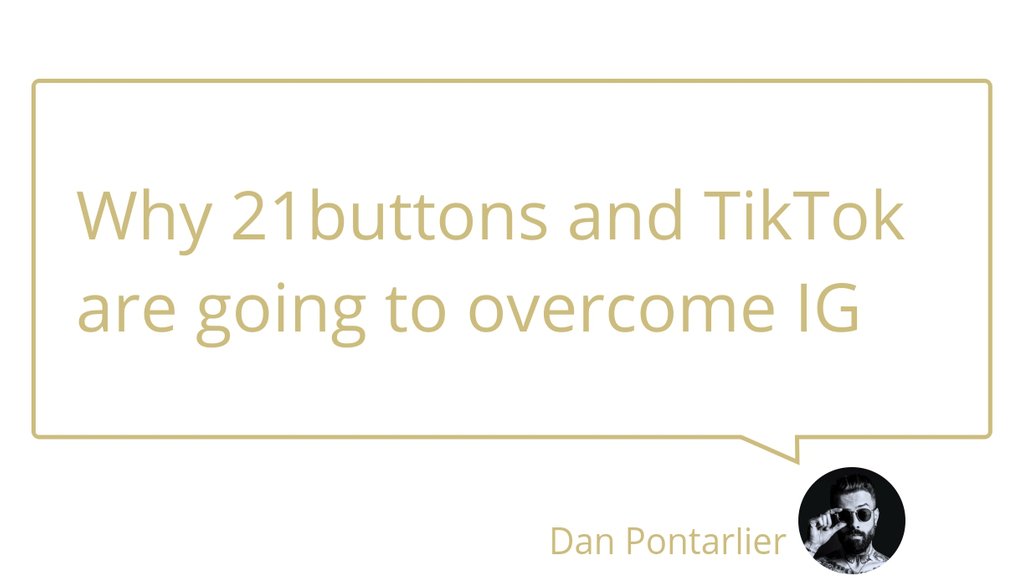 danpontarlier's tweet photo. 21buttons and TikTok have definitely become the platforms where we escape to for a check on our hobbies and interests. https://t.co/OZjdvokHBf
#tiktok #21buttons #newplatforms #Sustainablefashion https://t.co/FEZV5bz9hA