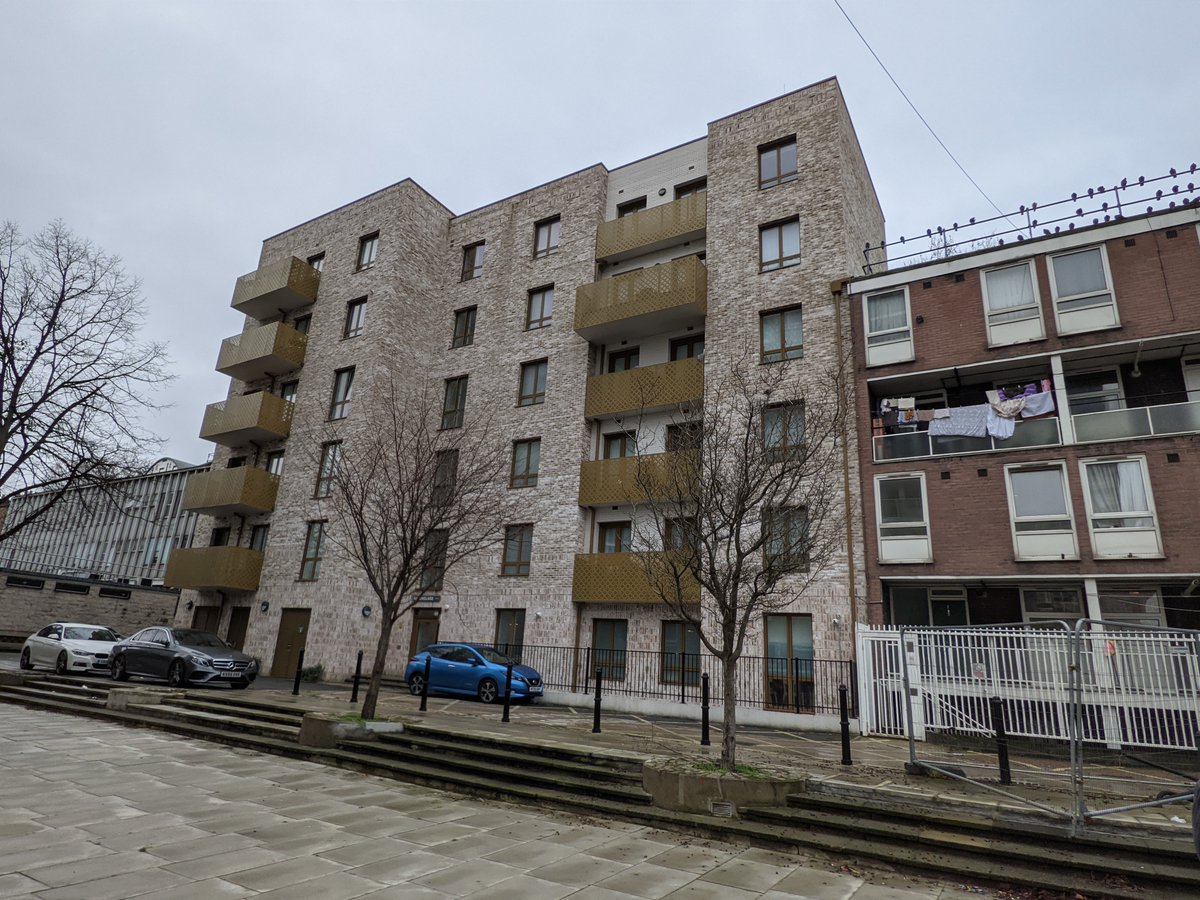 2/ There is some good quality new build from Camden, mostly social rent though sadly built to replace homes lost to HS2. I've written on the Regent's Park Estate here:  https://municipaldreams.wordpress.com/2015/02/24/regents_park_estate/