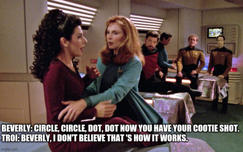 #startrek #doctorcrusher #riker #startrektng #startrekmemes