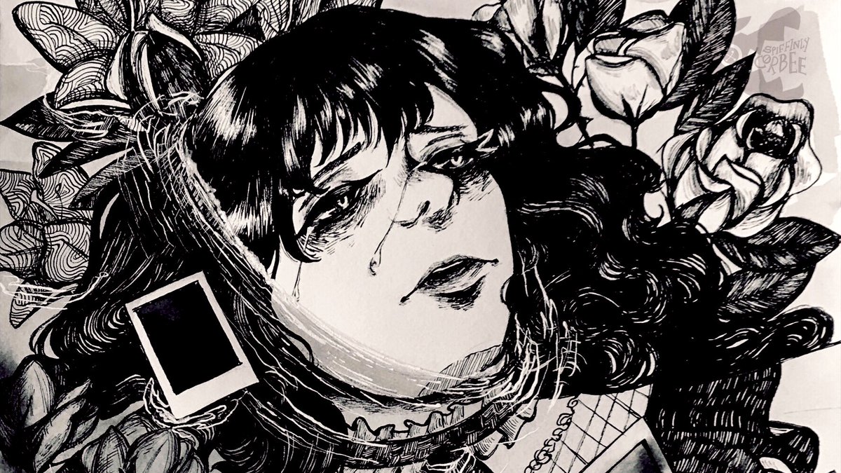 SpiffinlyCorbee's tweet photo. ❧Pinned❧

- - - ✁ - - - - - - - - - - - - - - - 

✄ I’m Cor; I like to break my wrist with detailed inks! I’m am both an illustrator + masochist

✄ Insta: @/spiffinly_corbee

✄ TW: self harm, suicide, blood, dark stuff

✄ If you know me from somewhere else on twitter, hush https://t.co/scG5cM3QXH