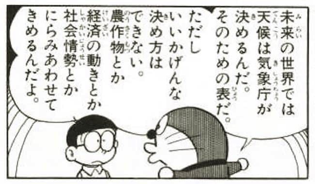 マジかよ、子供の頃はさらっと読んでたけど
冷静に考えると、未来の世界の気象庁怒らせると
恐ろしいな…('ー`) 