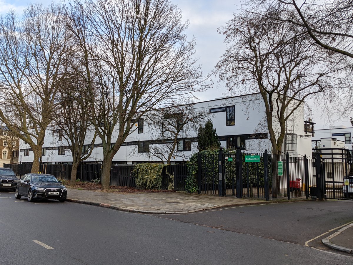 11/ To the incomparable housing built by the Borough of Camden's Architect's Department in the 1960s and 70s: the Dunboyne Road Estate, designed by Neave Brown in 1967.
