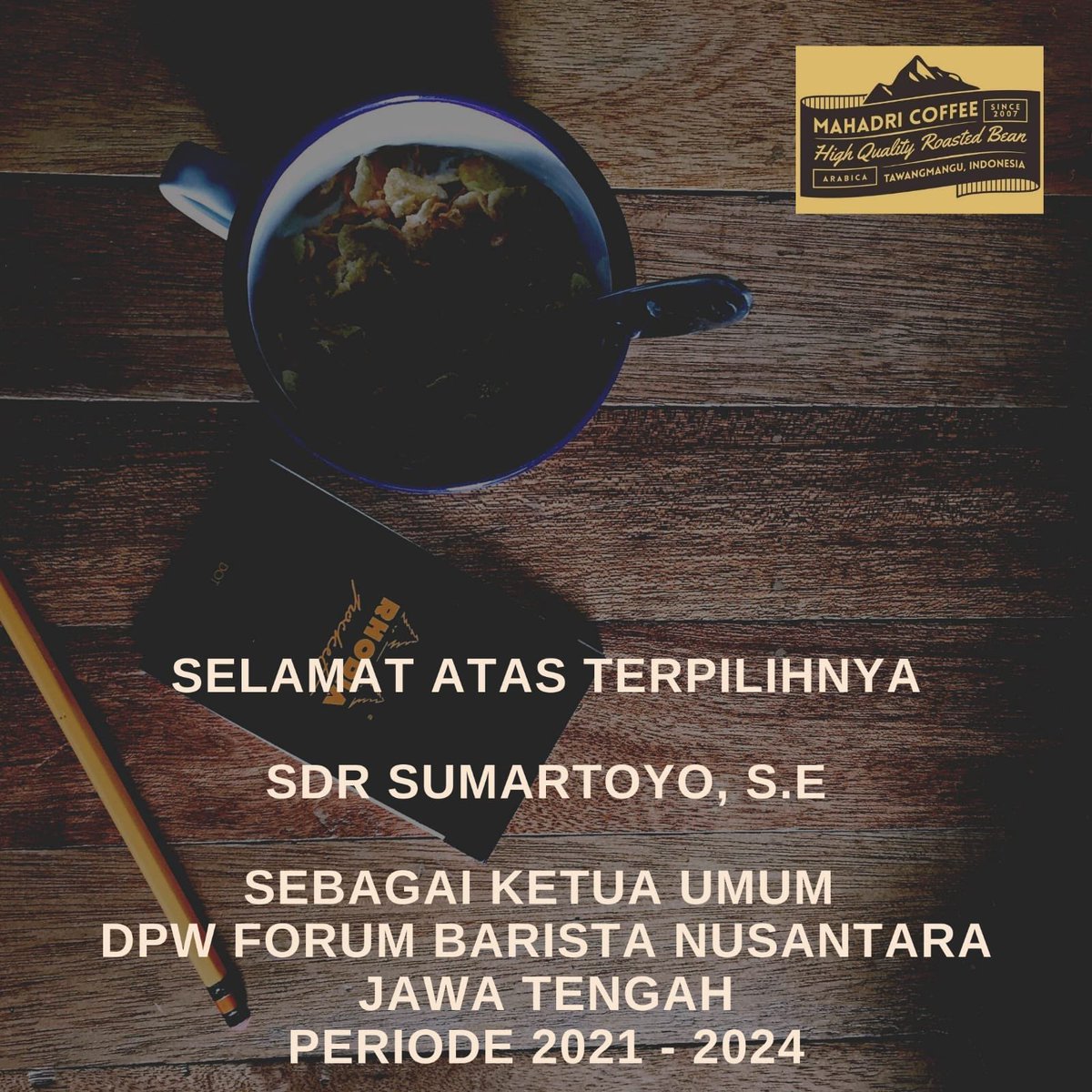 AfrikFebi's tweet photo. Selamat Om atas amanah yg diterima... sukses selalu... semangat #perkebunanjaya @DistanbunJateng @SBanendro @herlinastar @ganjarpranowo https://t.co/toRSeaLufi