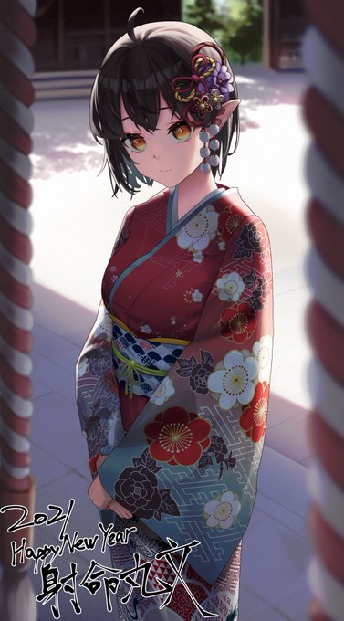 2021!あけましておめでとうございます😘
#東方Project #射命丸文 