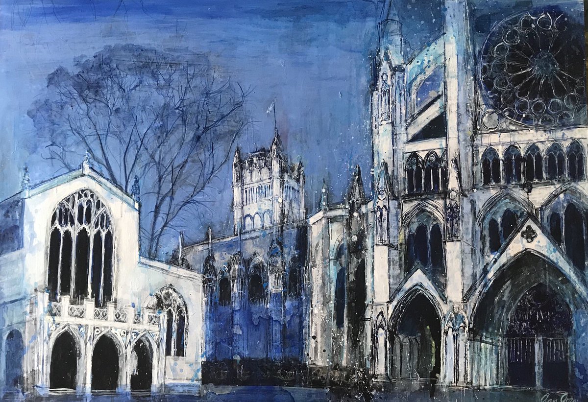 I’m selling this painting. It’s a mixed media (acrylics, pen and ink) and it is Westminster Abbey. DM if you would like to find out more.