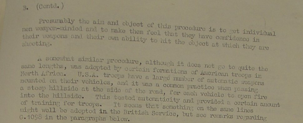 The problem with shooting skills started early in the war.The solution? To shoot more and in a way that might mirror some US Army practices...9/