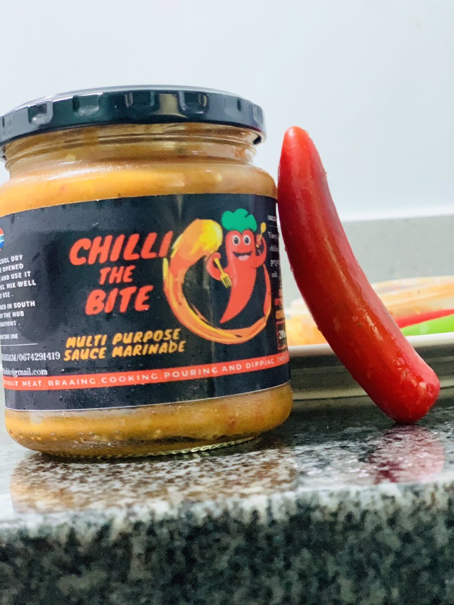 Chillithebite1's tweet image. The Multipurpose sauce marinade has all the heat and taste you need this festive for your meat. Try out the new taste of chill the bite .#tembisatotheworld #chillithebite 
#unlock2021withanewtaste #Ramaphosa #Paradise2 #level5 #limpopo #venda #eNCA #ENCA #zuma