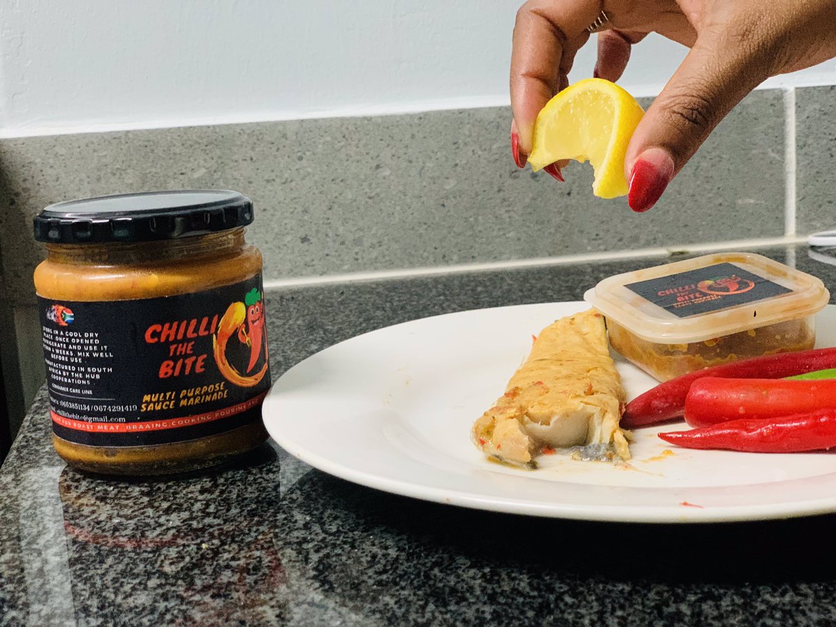 Chillithebite1's tweet image. The Multipurpose sauce marinade has all the heat and taste you need this festive for your meat. Try out the new taste of chill the bite .#tembisatotheworld #chillithebite 
#unlock2021withanewtaste #Ramaphosa #Paradise2 #level5 #limpopo #venda #eNCA #ENCA #zuma