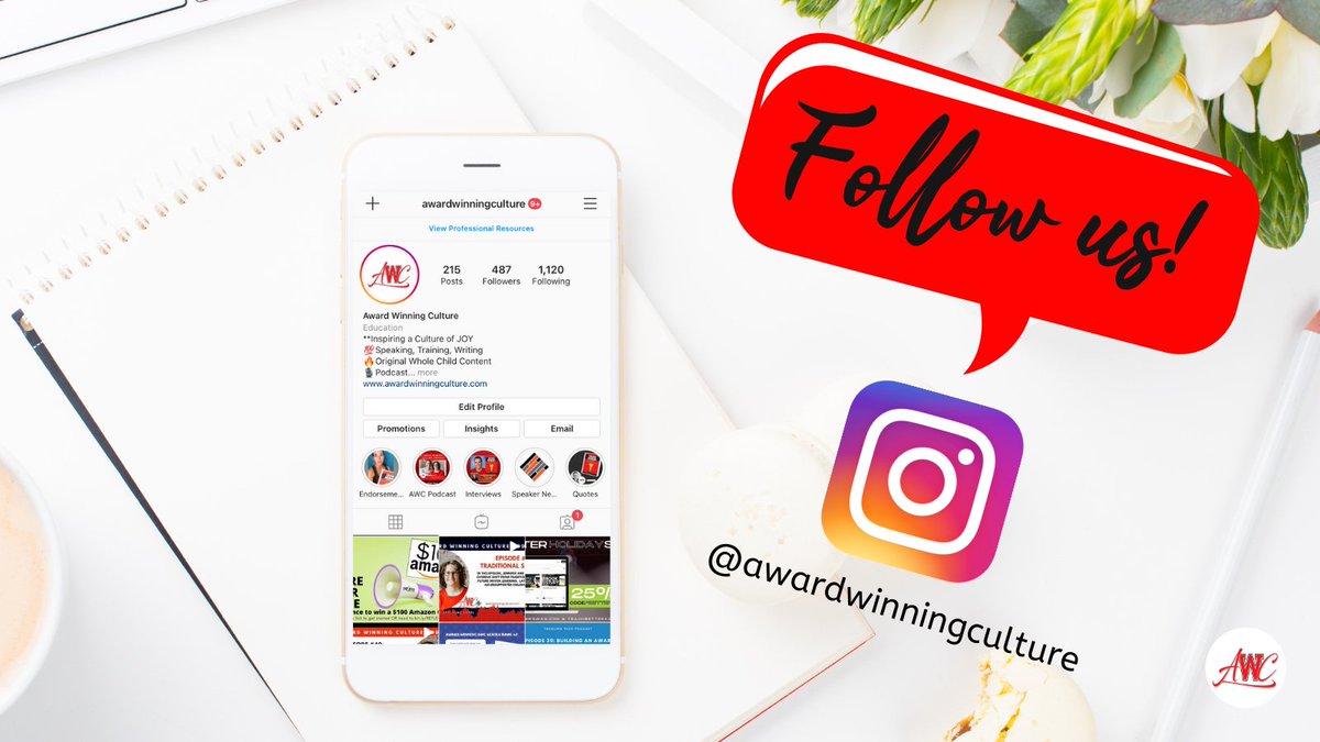 Be sure and follow us on Instagram at awardwinningculture! #AwardWinningCulture