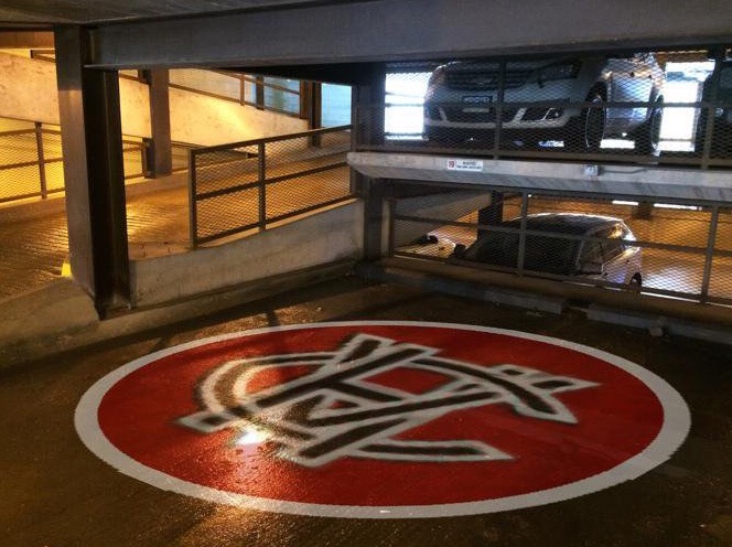 The location of centre ice of the Winnipeg Auditorium, where so many Stanley Cup games were played and won, is today a stall in a parkade. It should be celebrated with a marking of some kind. Maybe a painted logo. 13/20