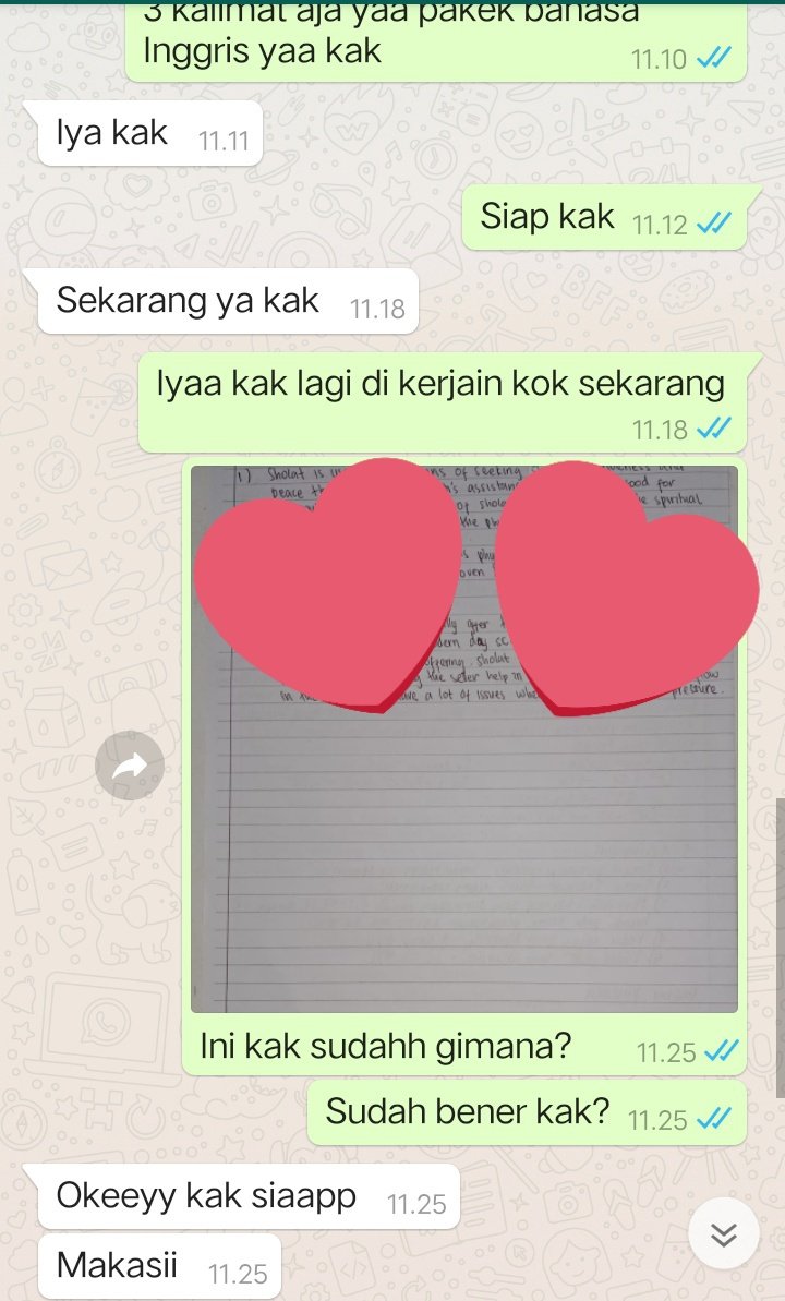 ImeliaAzarin's tweet image. Cepet banget nihh pengerjaannya yg mau jasa tugas, jasa tulis, jasa ketik atau yg lainnya bisa di DM sekarang yaaa harga sesuai kualitas hehe