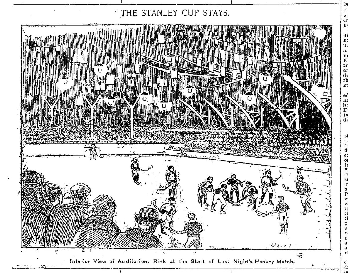 In 1901, The Victoria’s would again take the cup west. They would defend it in 1902 against the Toronto Wellingtons, making the Winnipeg Auditorium the first arena outside of Montreal to host a Stanley Cup victory for the home team. 10/20
