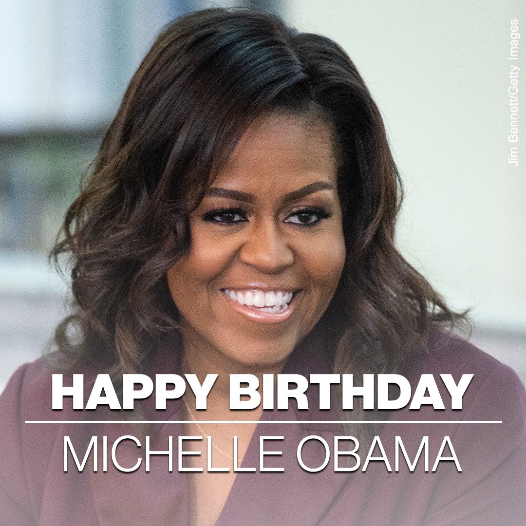 HAPPY BIRTHDAY. Former First Lady Michelle Obama celebrates her birthday today! 