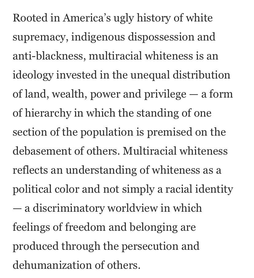 Within a CRT paradigm, “whiteness” is only tangentially related to skin color. It’s more of a euphemism for political capital. POC’a can be “whitened” by protecting, generating, & garnering this capital for themselves