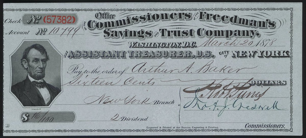 At its peak, the Freedman's Savings & Trust Company had 37 branches in 17 states across the country.Including Baltimore, Atlanta, Charleston, Richmond, Philadelphia, and Houston to name a few.70,000 Depositors with $3 million in deposits, roughly $57-66 Million inflated.
