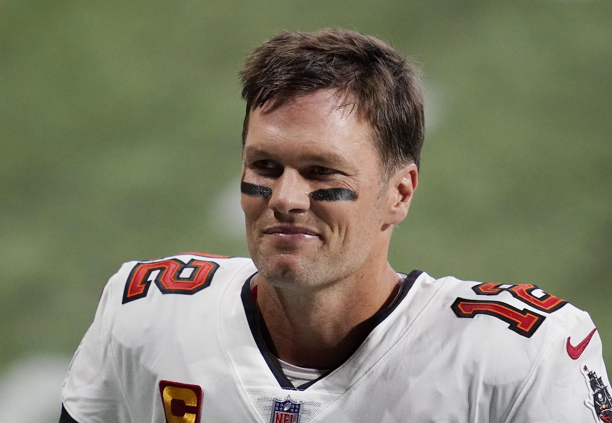TomBradyEgo's tweet photo. Tom Brady will play in his 14th conference championship game. 🐐 #GoBucs https://t.co/PnNE8lzAt7