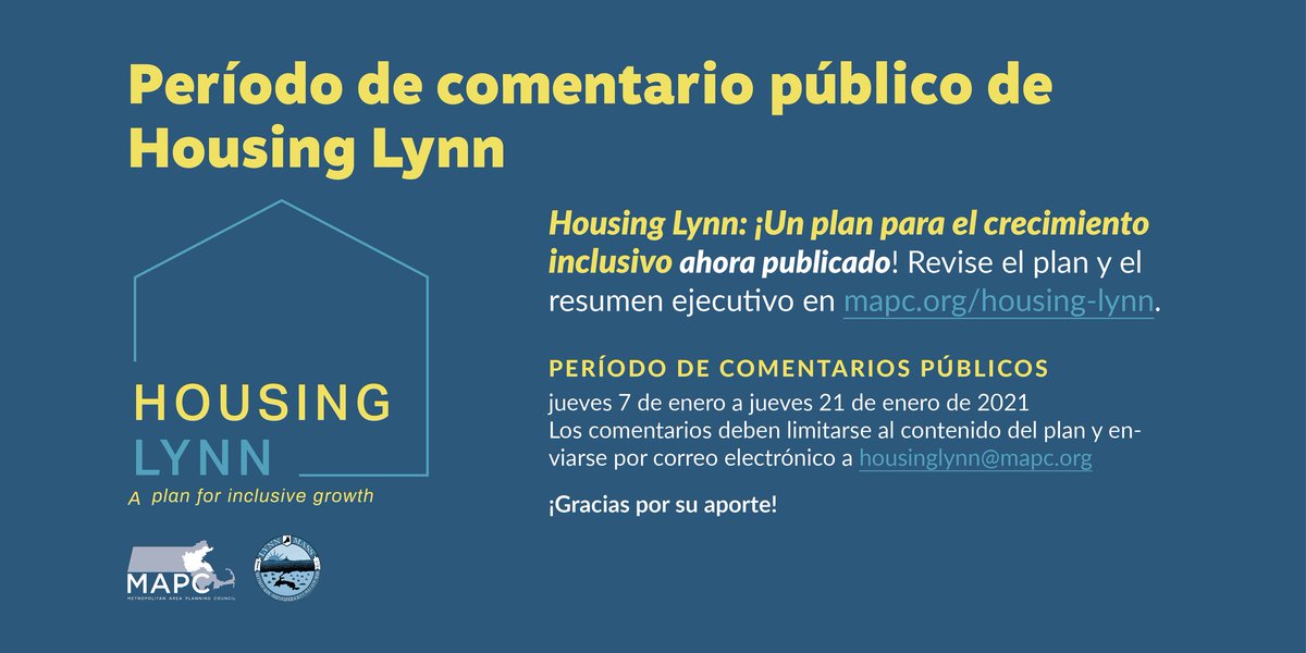 HarborlightCP's tweet photo. #LynnMA friends! Public comment requested by 1/21 on Lynn Draft Housing Plan - make your voice heard! @MAPCMetroBoston #LHAND @TomMcGeeforLynn go to https://t.co/jlwQMN8A8P https://t.co/YIoMasl7Hk