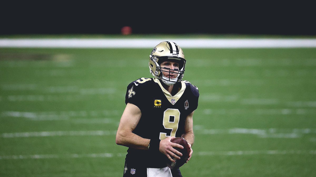 sportingnews's tweet photo. What a career for Drew Brees.

80,358 passing yards
 •1st all-time

571 passing TDs
• 2nd all-time

10,551 pass attempts
• 2nd all-time

7,142 pass completions
• 1st all-time https://t.co/hcdBiC9NX4