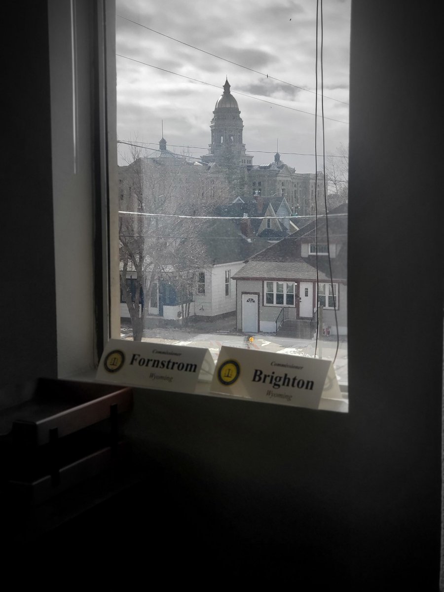 k2bfornstrom's tweet photo. Friday was my last day ⁦@WyoPSC⁩ . After nearly 8 years, I’ll miss so much - mostly the people, the daily challenges and this amazing view from my desk. Thanks ⁦@GovernorGordon⁩ https://t.co/3vfoUlywwA