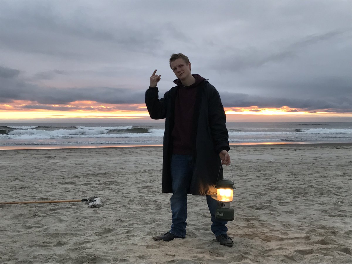  @PatrickGibson00 on the beach in Oregon 