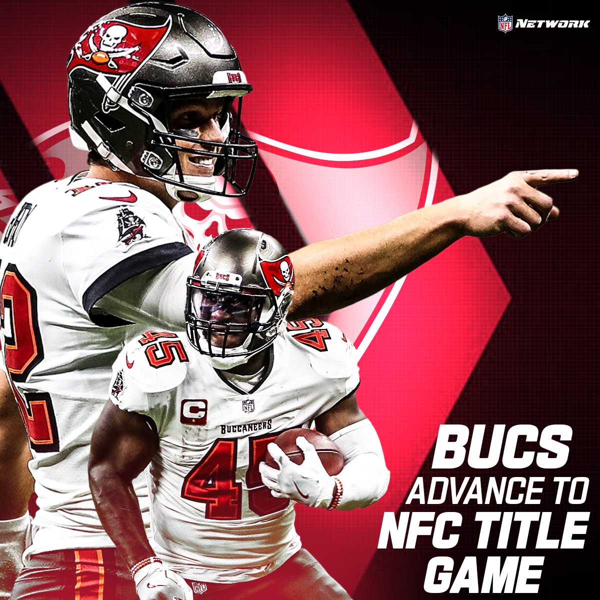 nflnetwork's tweet photo. See you in Green Bay, @Buccaneers! #NFLPlayoffs https://t.co/ZsbrplTgkz