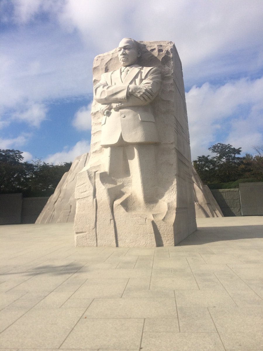 ChuckBSLLC's tweet photo. Visited the MLK monument for the first time in October. If you’re in DC you need to see it in person. Moving. https://t.co/5CKpH590tS
