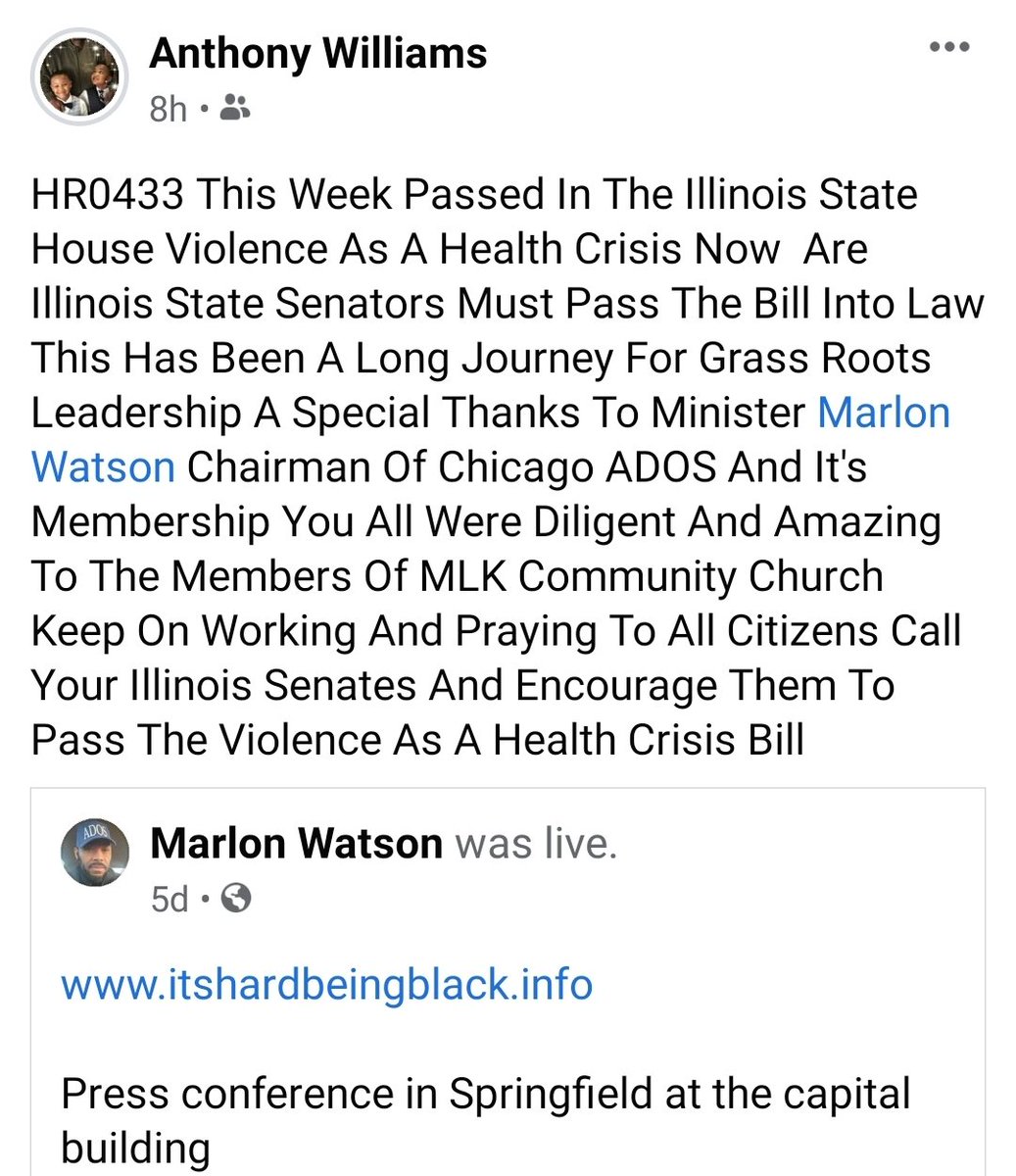 doritegrocery's tweet photo. 🗣 Good news ADOS Chicago & IL
Consistency pays off. The making violence a health crisis bill passed the house🥳 Now its time to engage the Senate. Proud of you all. Special thanks 2 @camglamming the MVP! for organizing the troops!
Love yall! Now let's get ready for round 2! https://t.co/DtGArYrorq