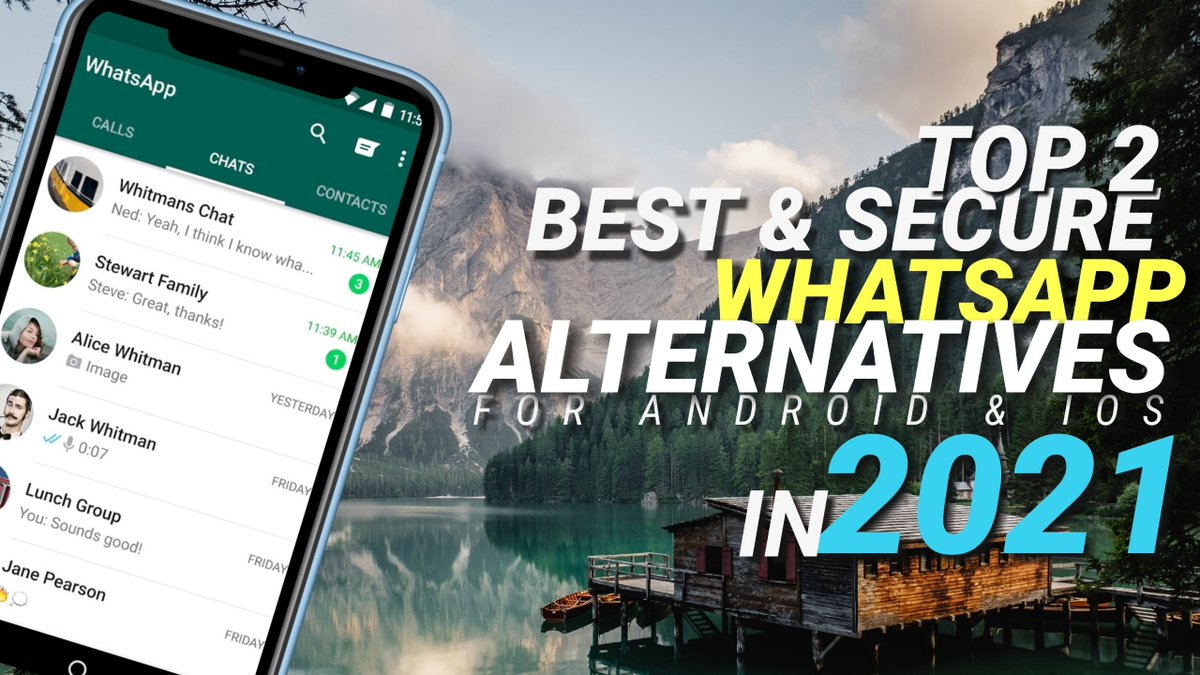 DeepPal33006611's tweet image. ⚡⚡𝐓𝐨𝐩 2 𝐁𝐞𝐬𝐭 &amp;amp; 𝐒𝐞𝐜𝐮𝐫𝐞 𝐖𝐇𝐀𝐓𝐒𝐀𝐏𝐏 𝐀𝐋𝐓𝐄𝐑𝐍𝐀𝐓𝐈𝐕𝐄𝐒 𝐅𝐨𝐫 𝐀𝐧𝐝𝐫𝐨𝐢𝐝 &amp;amp; 𝐈𝐎𝐒 𝐈𝐧 2021😃
𝗩𝗶𝗱𝗲𝗼 𝗟𝗶𝗻𝗸:-youtu.be/tyFnsdAcuFg

 #WhatsappNewPolicy #theartoftech#whatsapp #whatsappalternatives #technews #alternatives #WhatsAppPrivacyPolicy